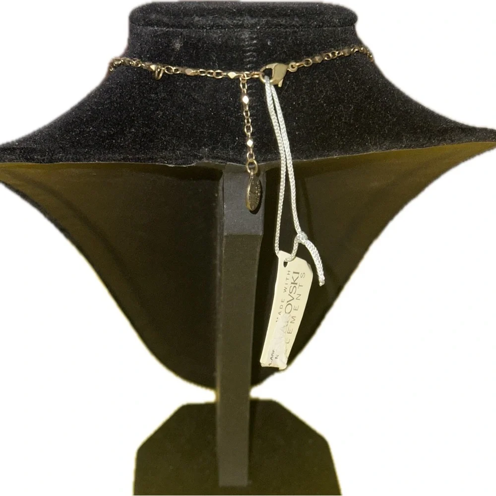 Vintage inspired, Swarovski elements , crystal necklace. 18”